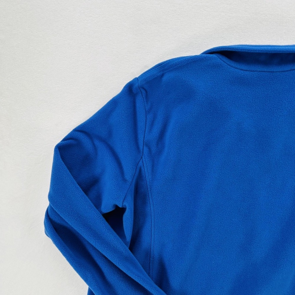 Lands' End Sweatshirt Womens Large 14-16 Blue Fleece 1/4 Zip Pullover Winter - Picture 13 of 16